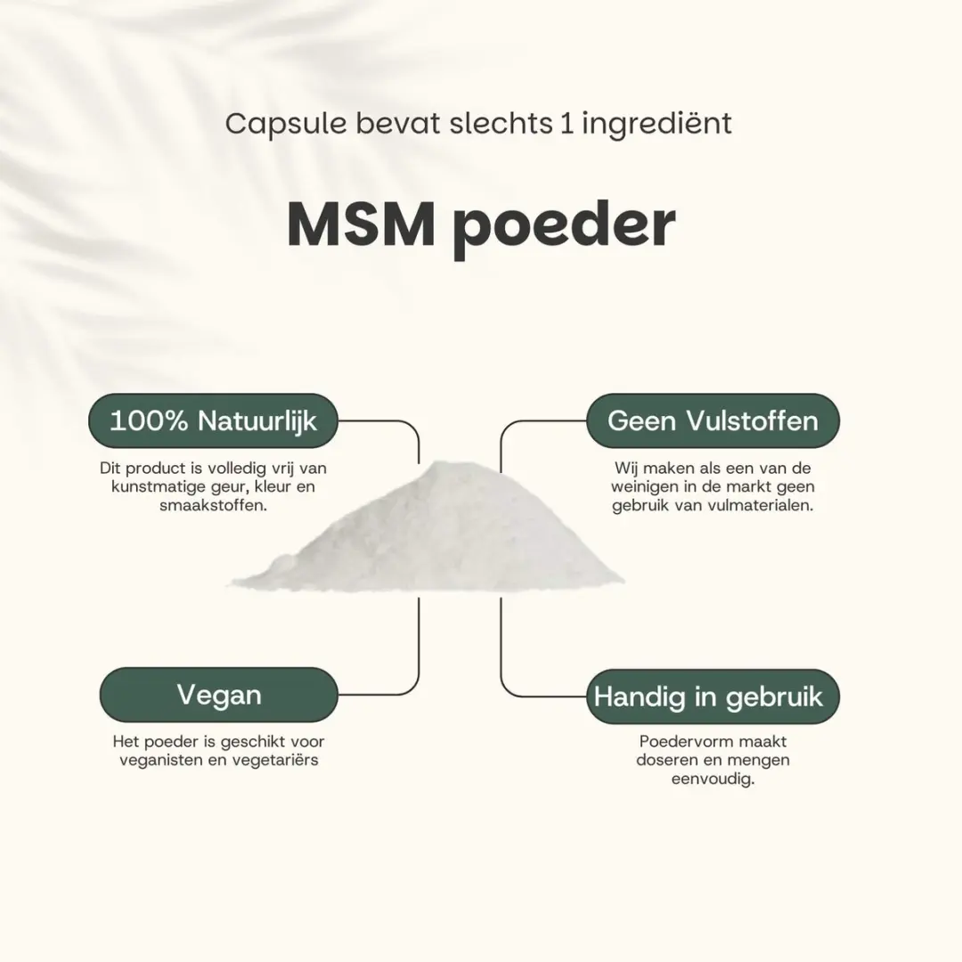 Cupplement Pure MSM Poeder 240g - 4 Stuks