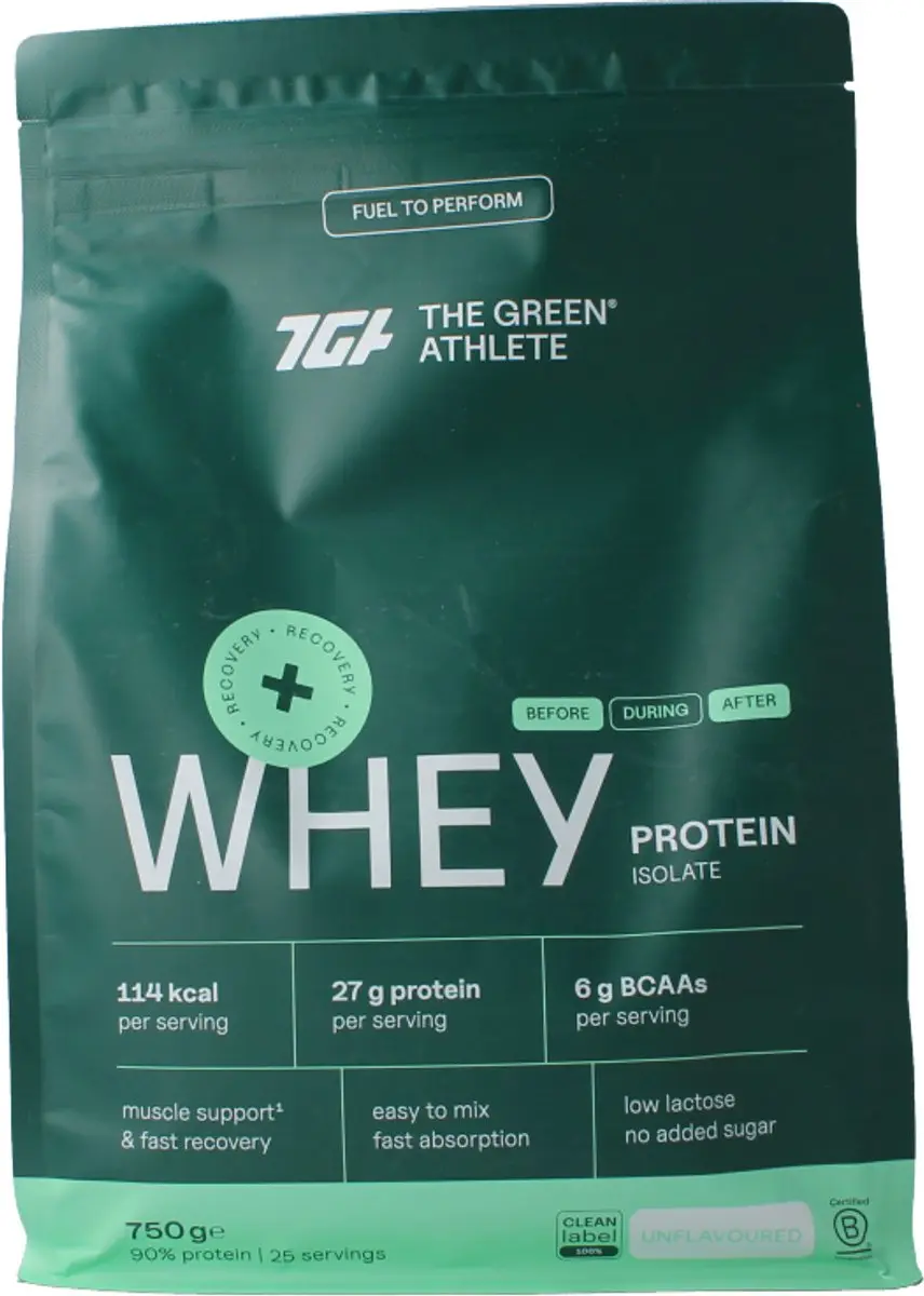 The Green Athlete Whey Protein Isolate 750g
