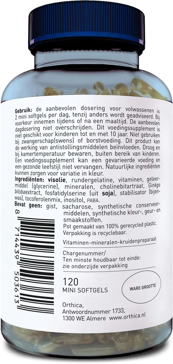 Orthica Multi 65+ Multivitamine 120 Softgels