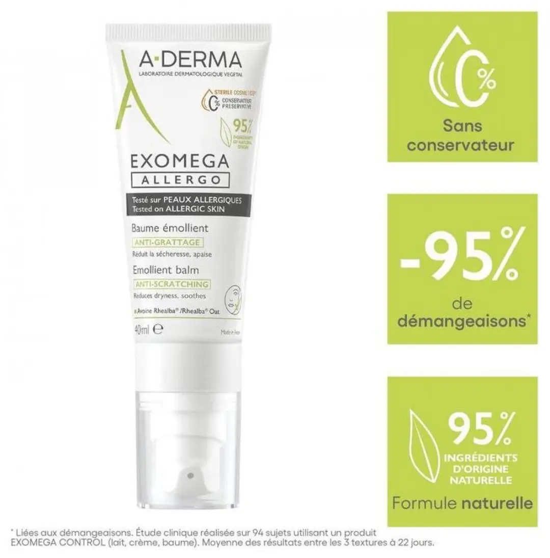 A-derma Exomega Allergo Anti-kras Balsem 40ml