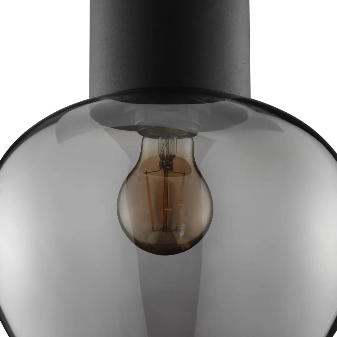 Brilliant Ligari Plafondlamp ø23cm - Zwart/Smoke