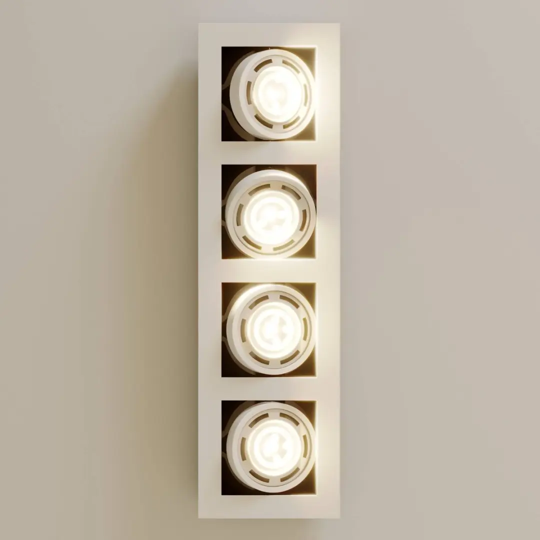 ARCCHIO Plafondlamp 4x GU10 Aluminium Wit - afbeelding 6 van 6