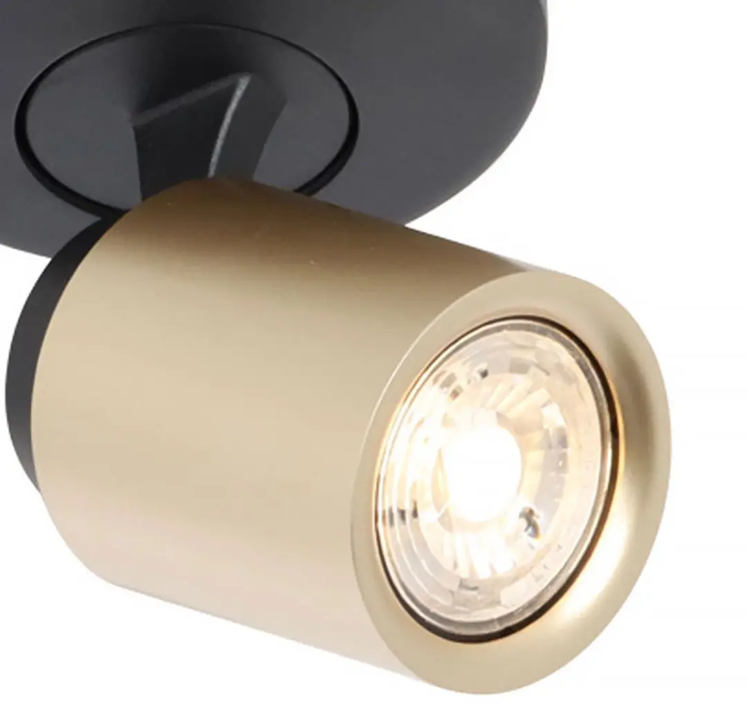 Freelight Spot Razza 2 Lichts L 32cm GU10 - Zwart/Messing