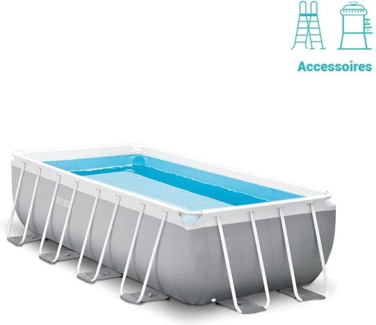 Intex Prism Frame Zwembad 400x200x100cm - met pomp en trap - afbeelding 6 van 6