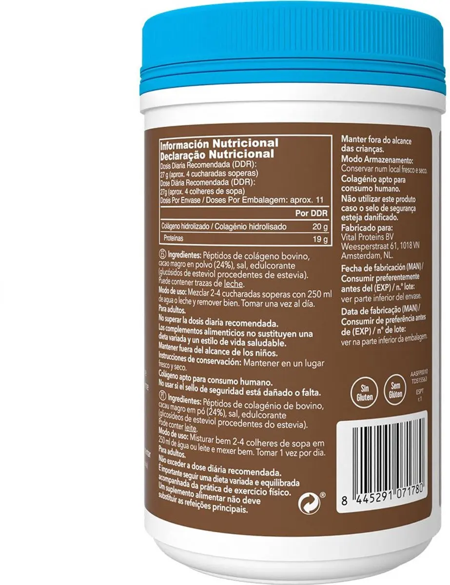 Vital Proteins Peptides Collageenpoeder Chocolade 297g