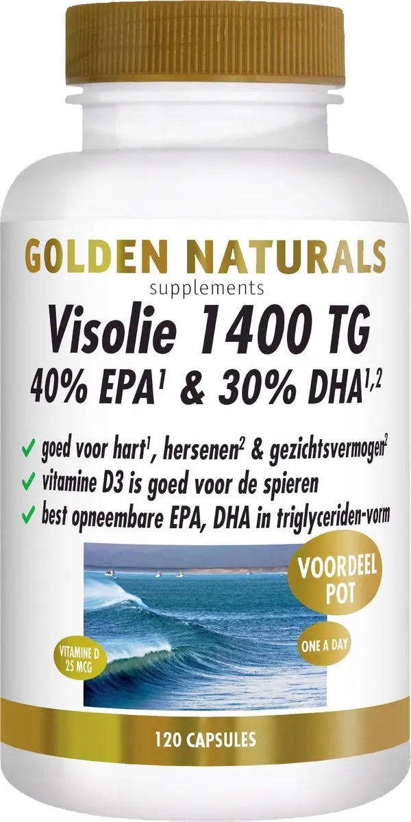 Golden Naturals Visolie 1400 TG 120 Softgels