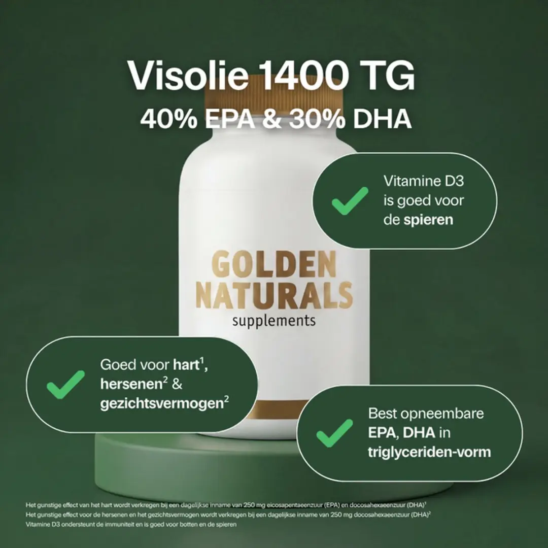 Golden Naturals Visolie 1400 TG 120 Softgels
