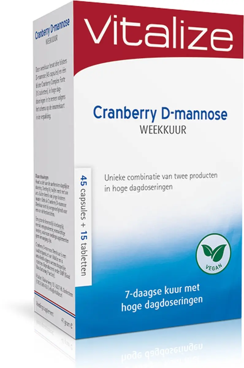 Vitalize Cranberry D-Mannose Weekkuur 60 Stuks