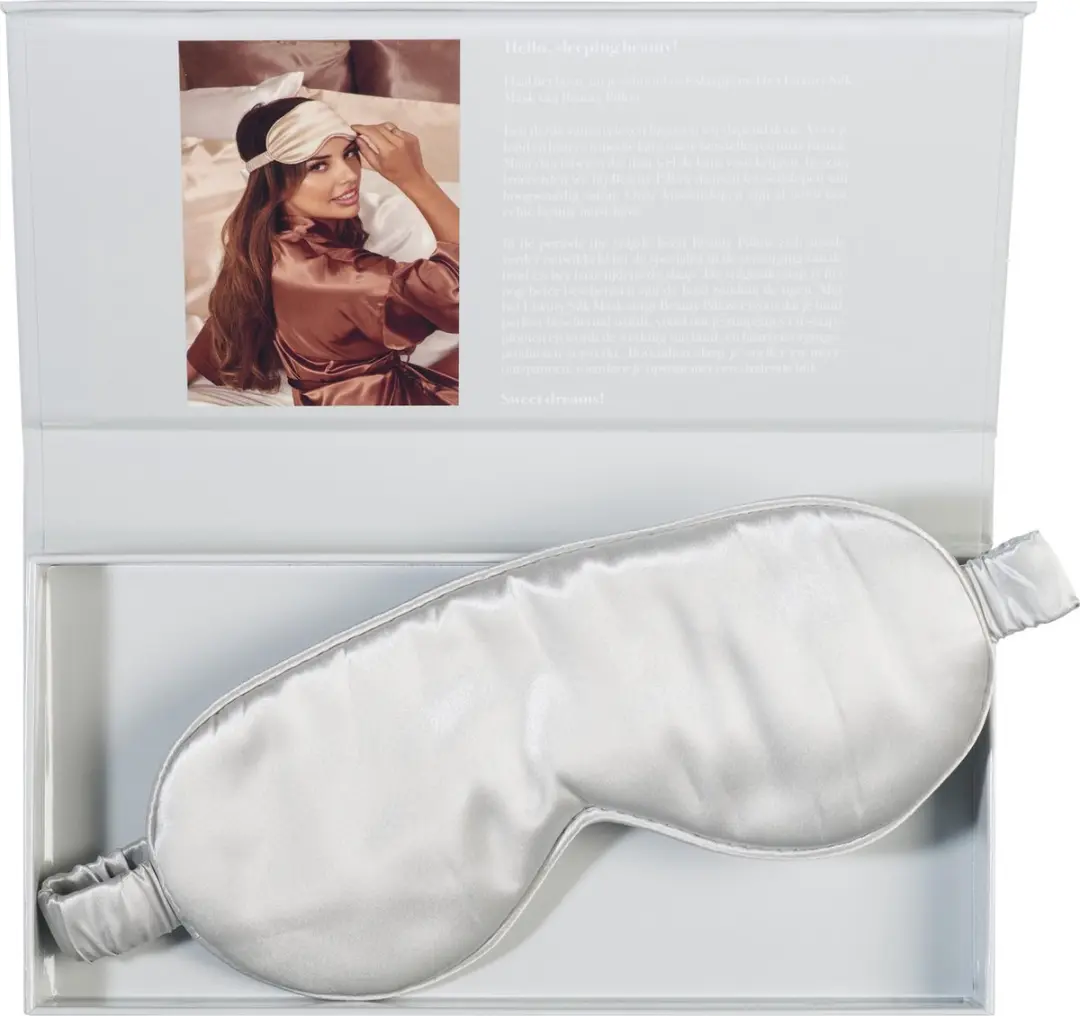 Beauty Pillow Luxury Silk Mask 100% Mulberry Zilver - 22 Momme