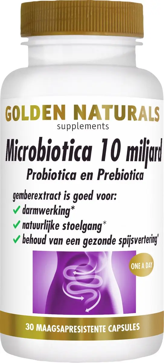 Golden Naturals Microbiotica 30 Veganistische Capsules