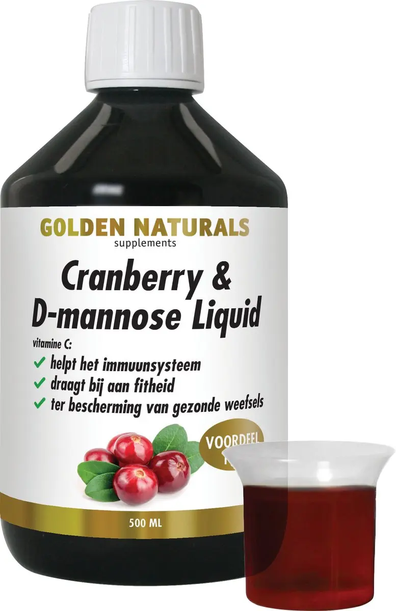 Golden Naturals Cranberry & D-mannose Vloeistof 500ml