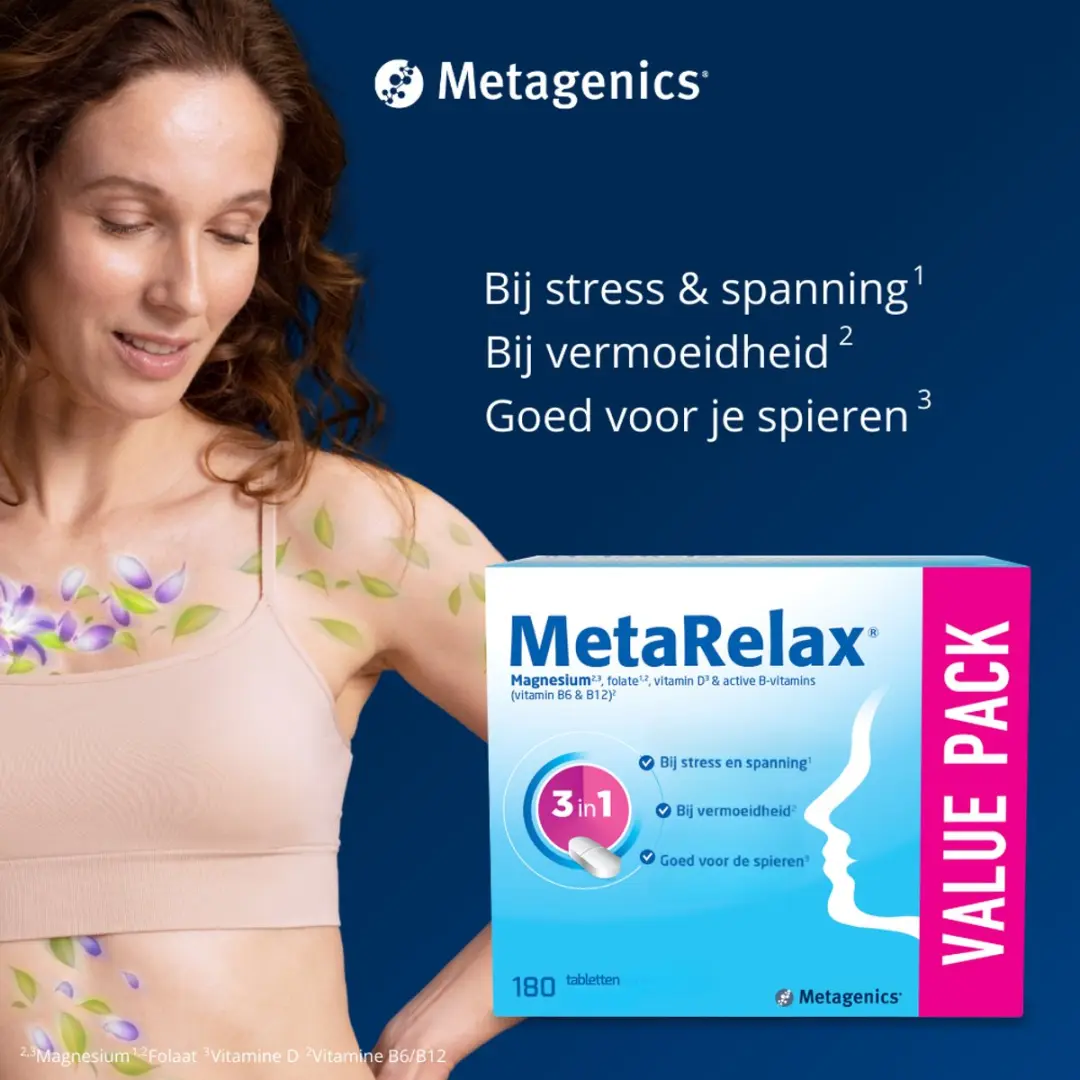 Metagenics MetaRelax Magnesiumtabletten 180 Stuks