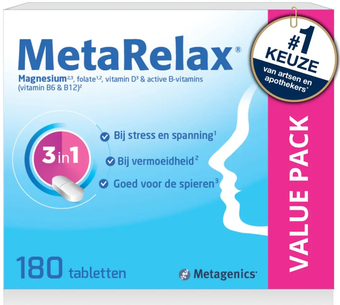 Metagenics MetaRelax Magnesiumtabletten 180 Stuks