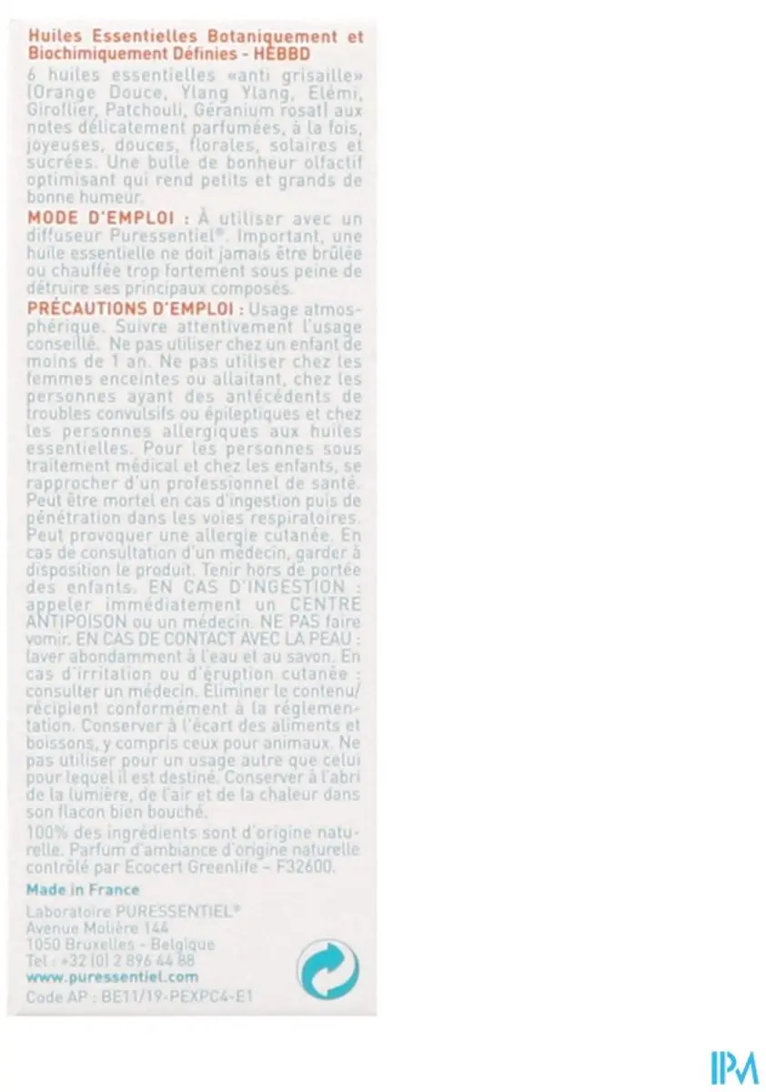 Puressentiel Verstuiving Happy Fl 30ml