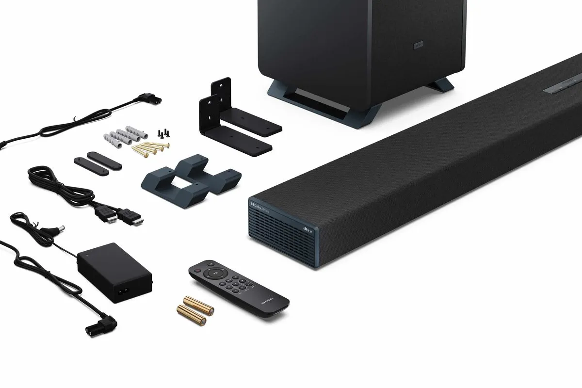 Sharp HT-SBW55121 Soundbar 5.1.2 - 650W - Zwart - afbeelding 6 van 6