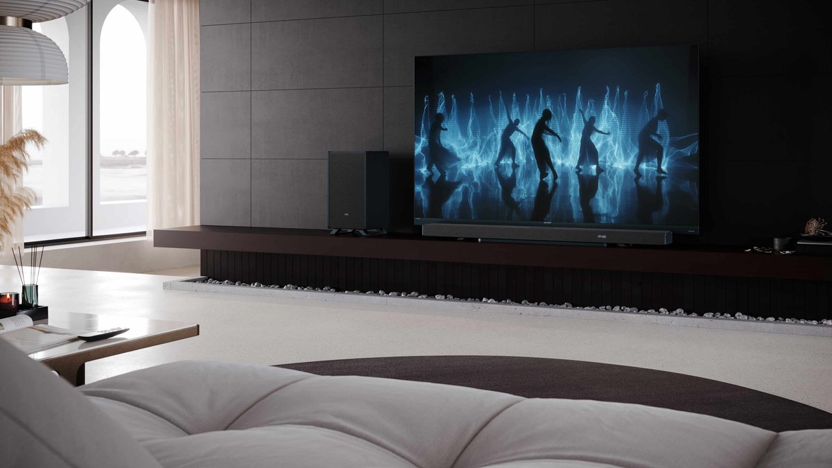 Sharp HT-SBW55121 - 5.1.2 soundbar - 650W - draadloze subwoofer - Dolby Atmos - bluetooth - Q-series - zwart