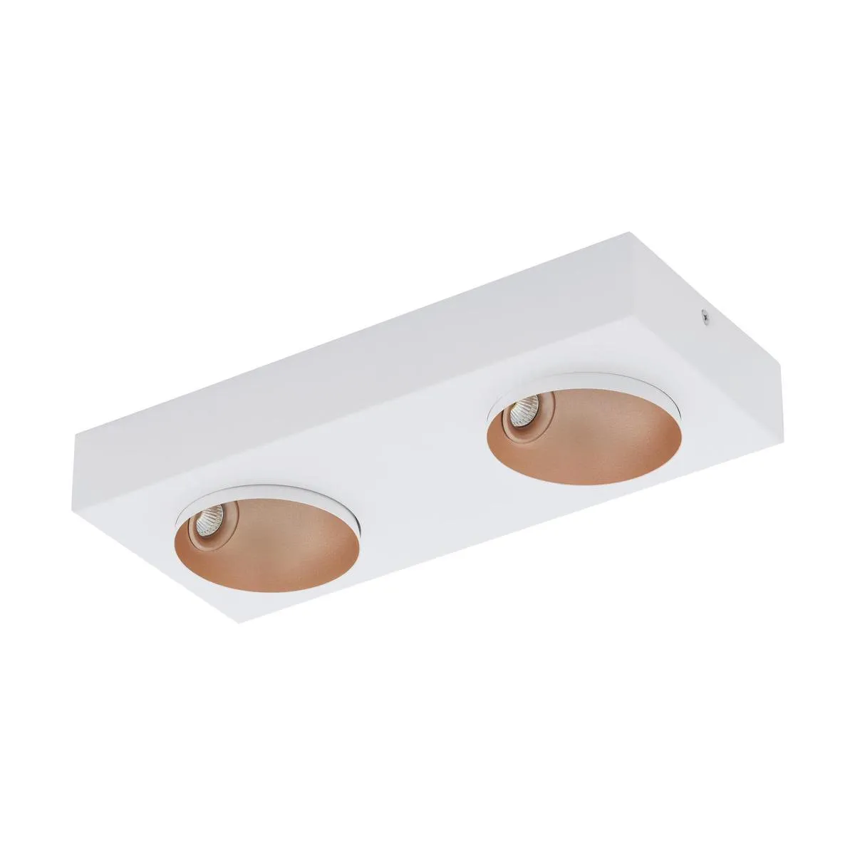 Eglo Ronzano Wand/Plafondlamp 2-lichts - Wit/Roségoud