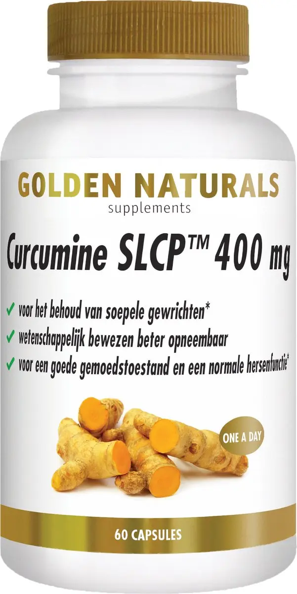 Golden Naturals Curcumine SLCP 400mg 60 Vegan Capsules