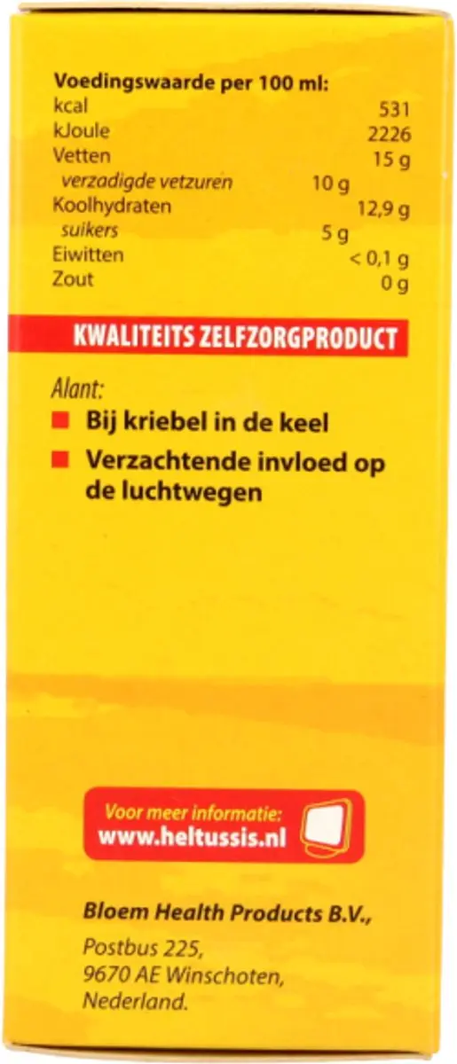 Bloem Heltussis Kruidentinctuur 100ml