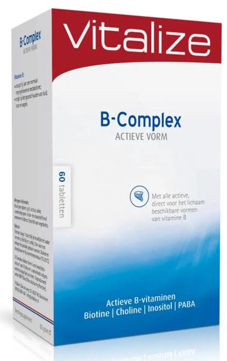 Vitalize B-Complex Actieve Vorm 60 Tabletten