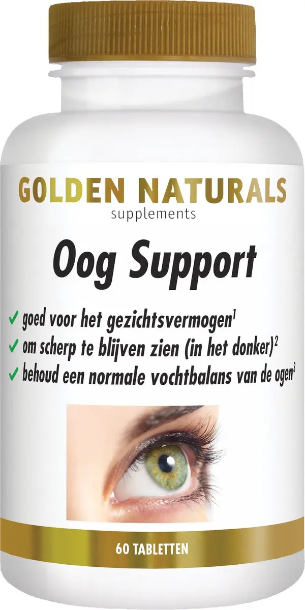 Golden Naturals Oog Support 60 Vegan Tabletten