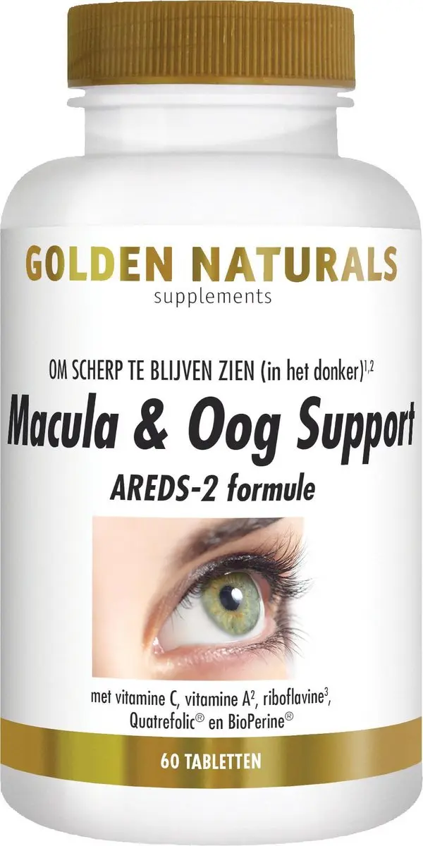 Golden Naturals Oog Support 60 Vegan Tabletten