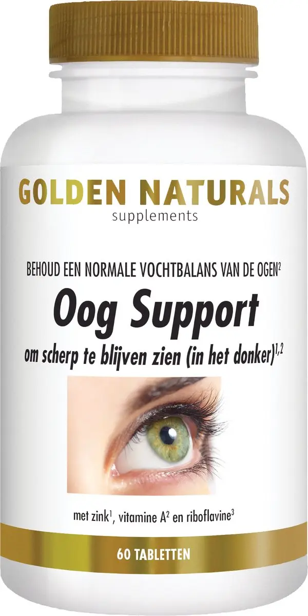 Golden Naturals Oog Support 60 Vegan Tabletten