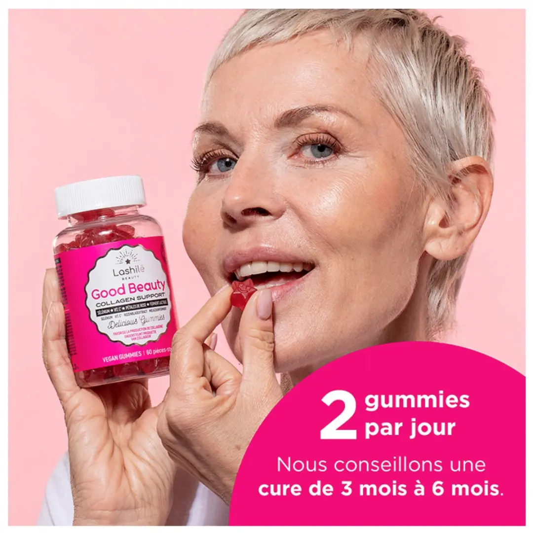 Lashilé Beauty Good Beauty Gummies 60 Stuks - Vitamine C & Hyaluronzuur - afbeelding 2 van 6