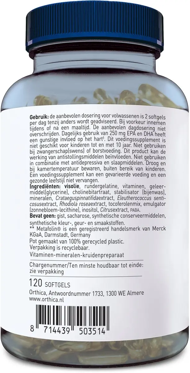 Orthica Multi 50+ Multivitamine 120 Softgels
