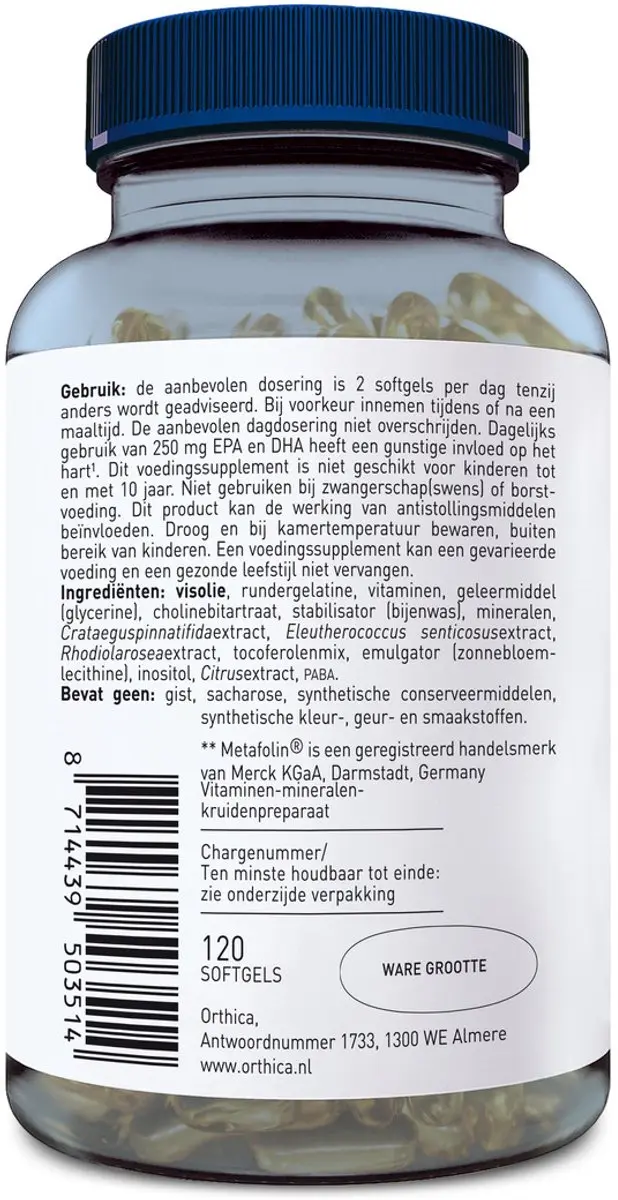 Orthica Multi 50+ Multivitamine 120 Softgels
