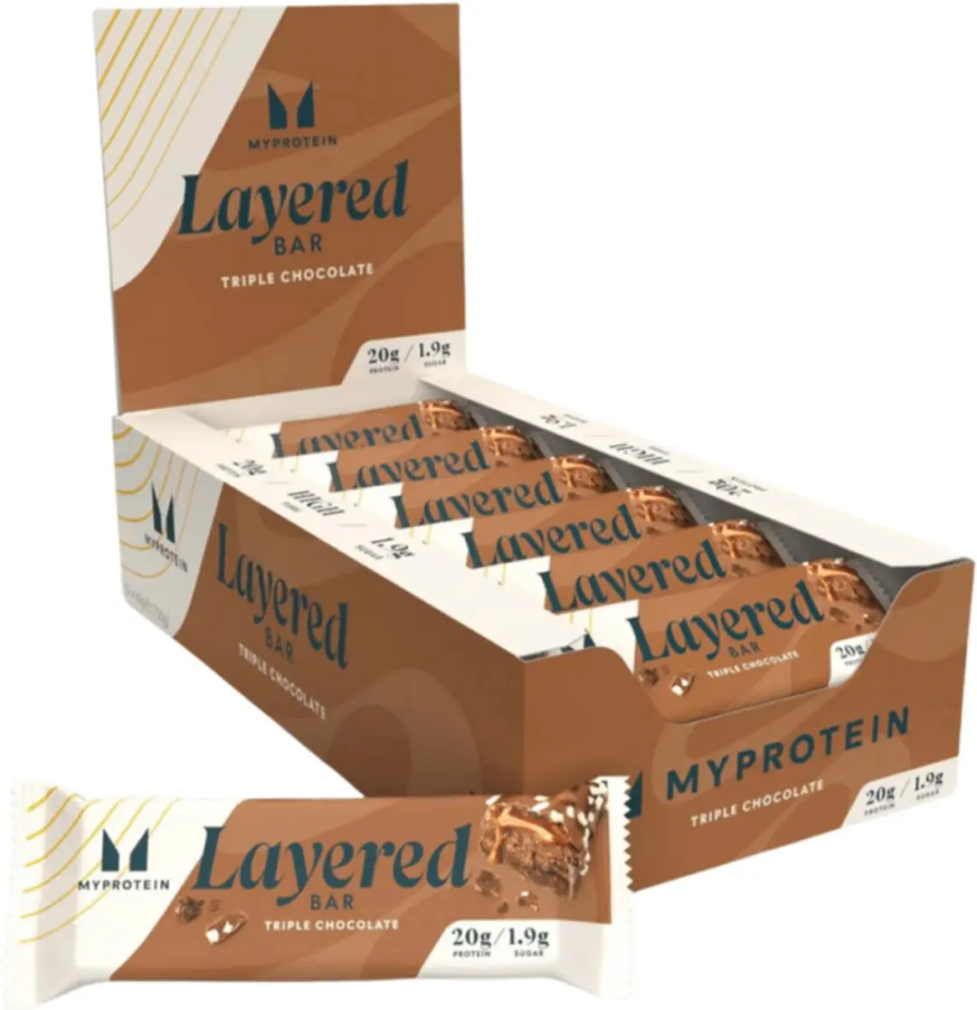 Myprotein Layered Bars Triple Chocolate Fudge
