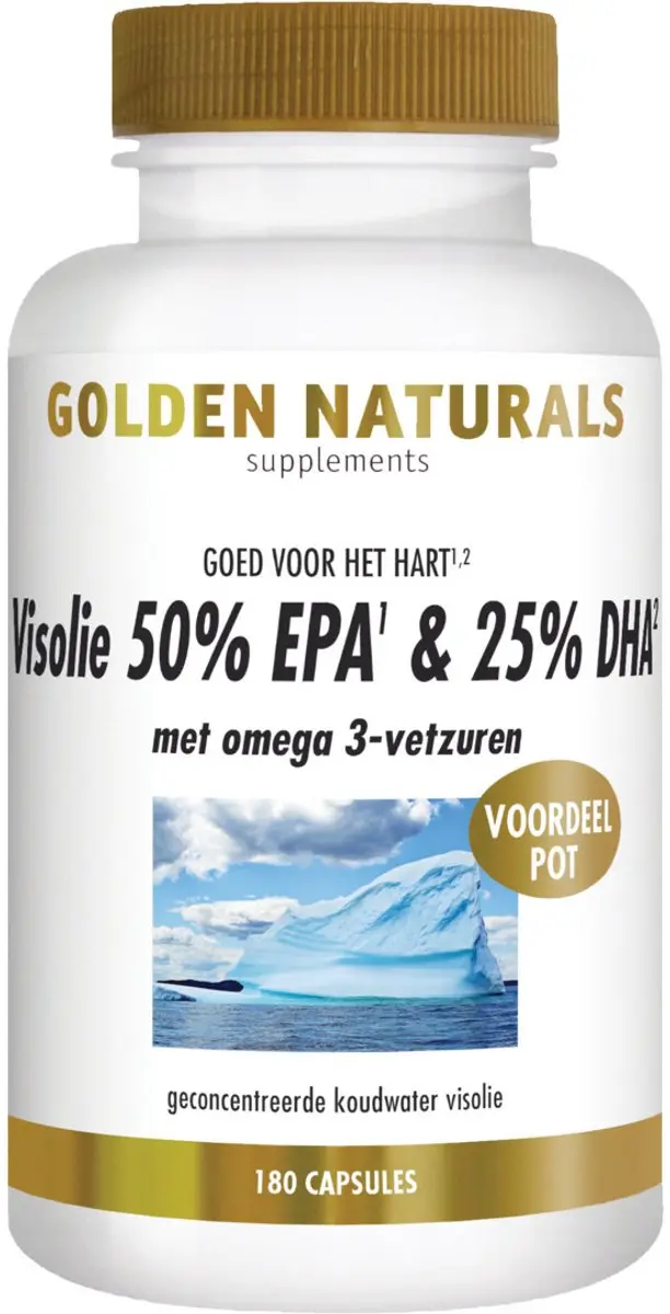 Golden Naturals Visolie 180 Softgels - 50% EPA & 25% DHA