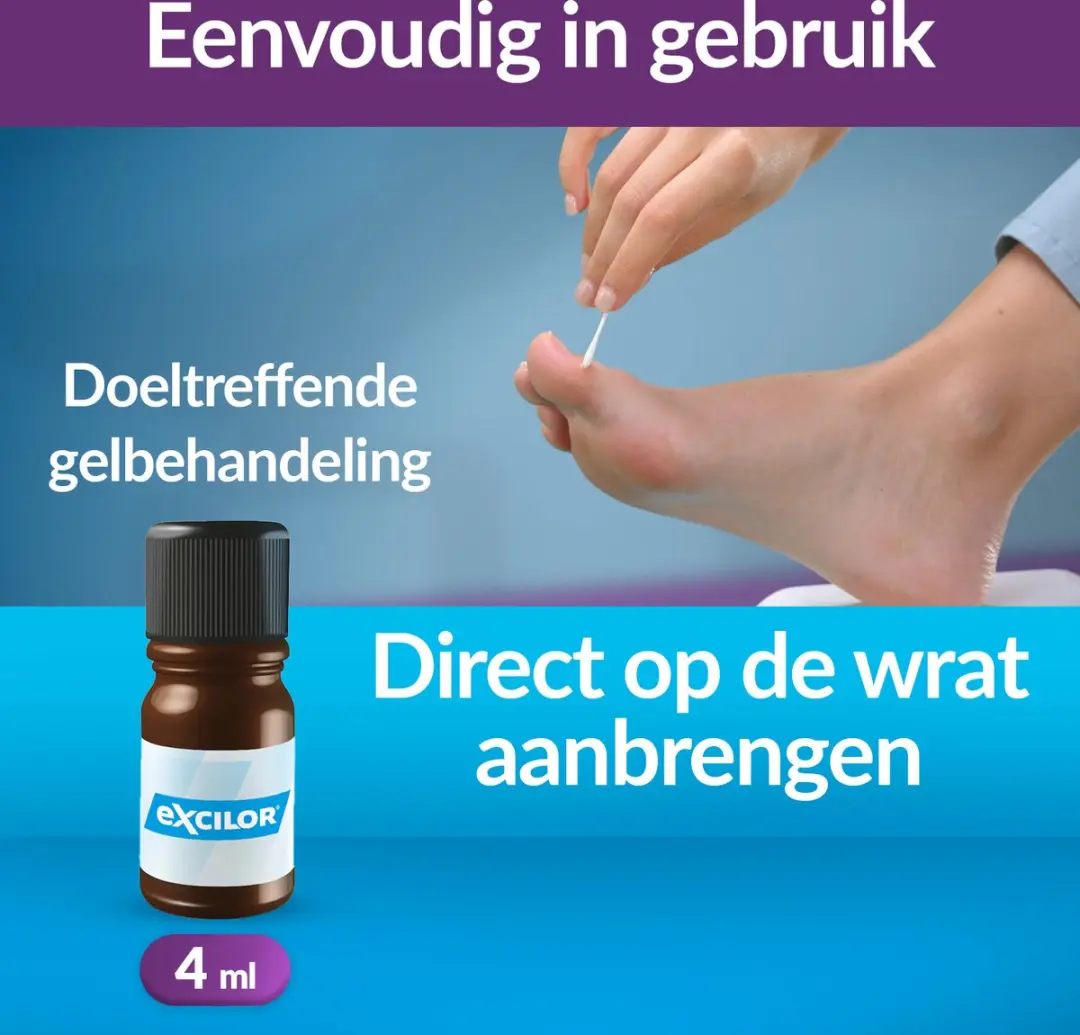 Excilor Gelbehandeling Wratten 4ml - Voor Handen & Voeten