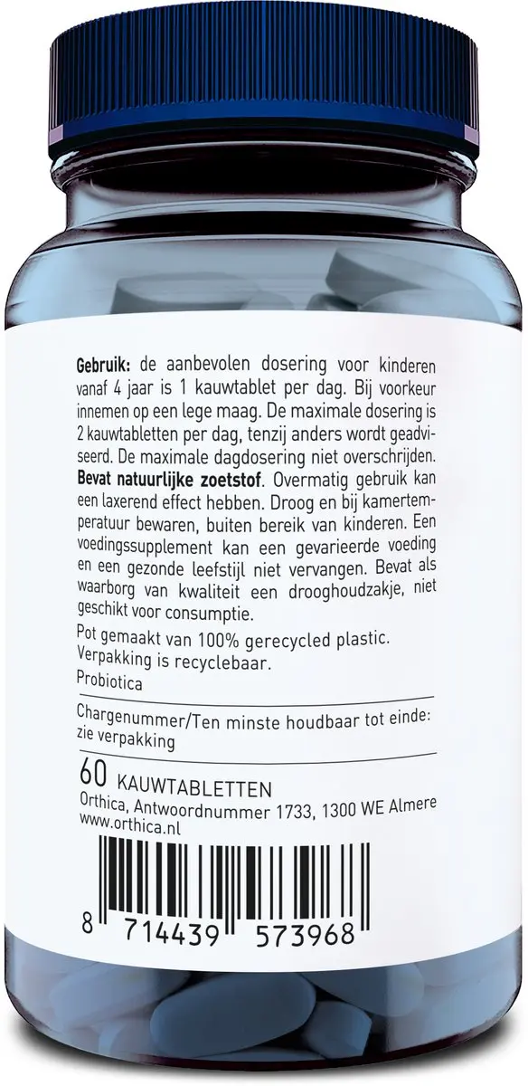 Orthica Orthiflor Kauwtabletten - 60 Stuks