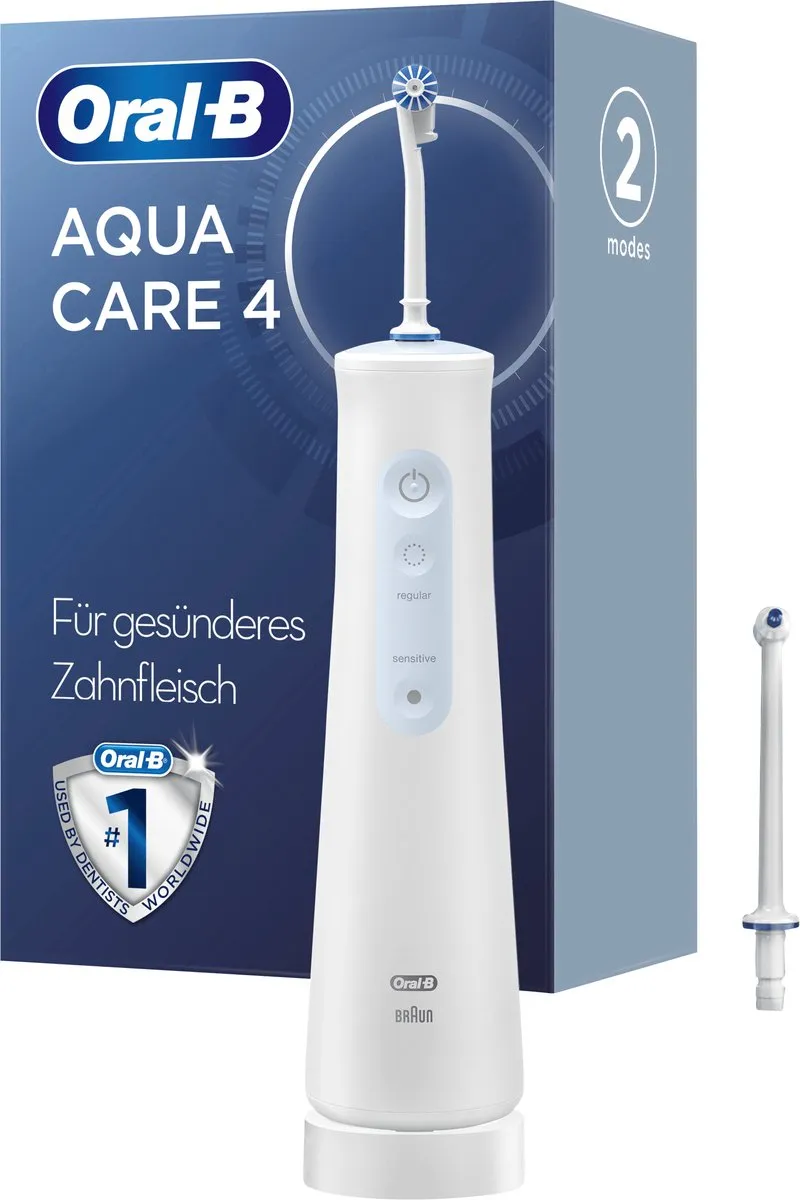 Oral-B AquaCare 4 Mondirrigator - 1 Snelheid - Wit/Blauw
