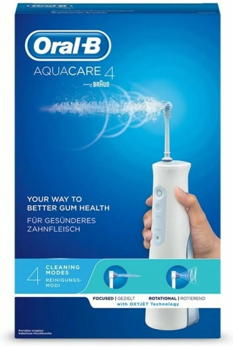 Oral-B AquaCare 4 Mondirrigator - 1 Snelheid - Wit/Blauw