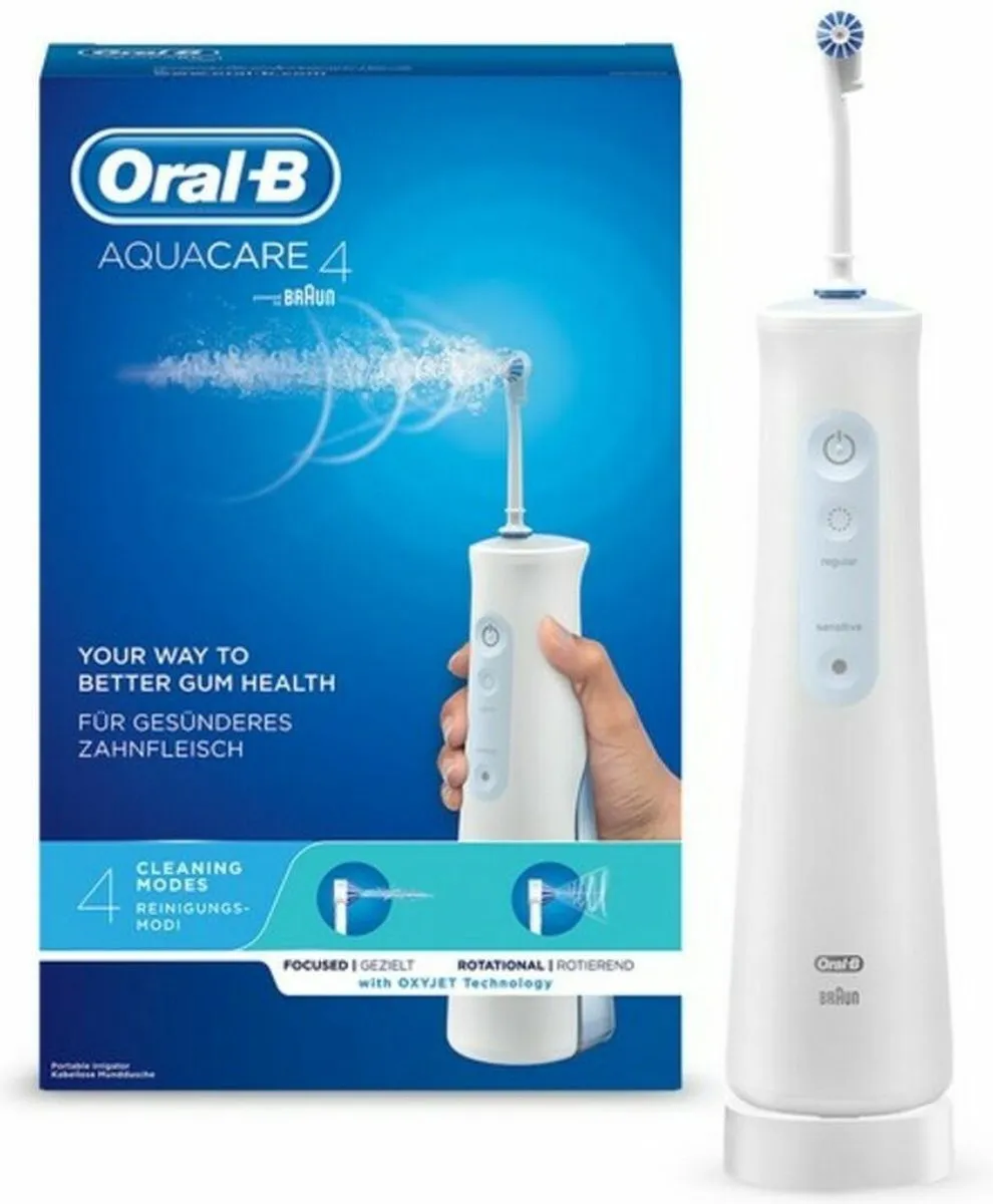 Oral-B AquaCare 4 Mondirrigator - 1 Snelheid - Wit/Blauw