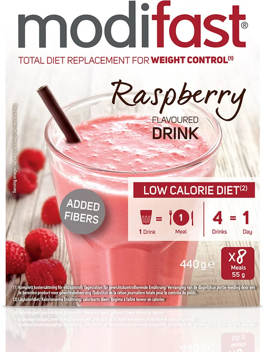 Modifast Intensive Milkshake Framboos 440g