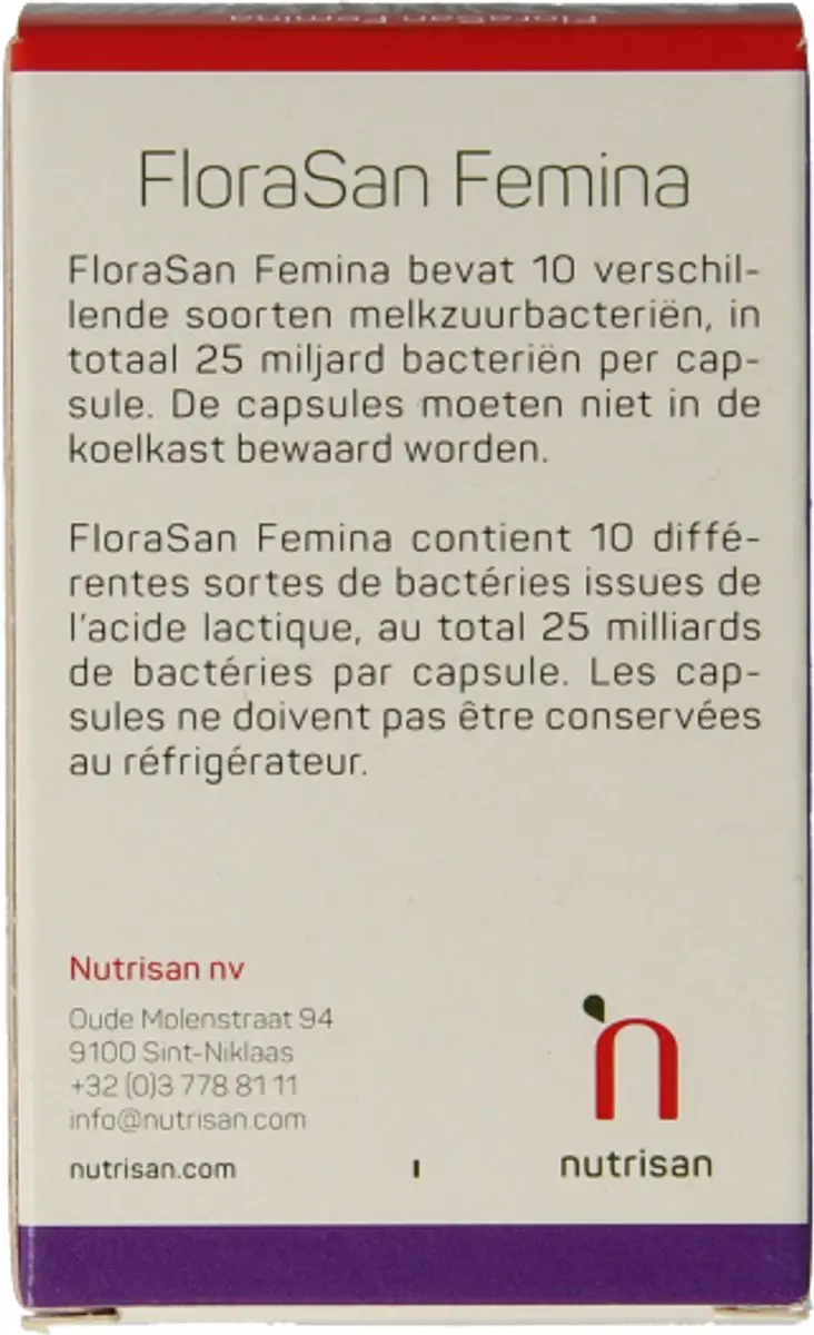 Nutrisan Florasan Femina 30 Capsules