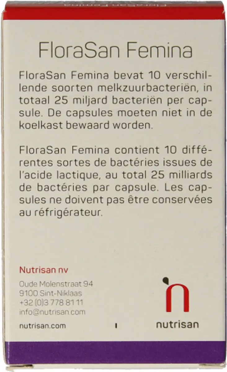 Nutrisan Florasan Femina 30 Capsules
