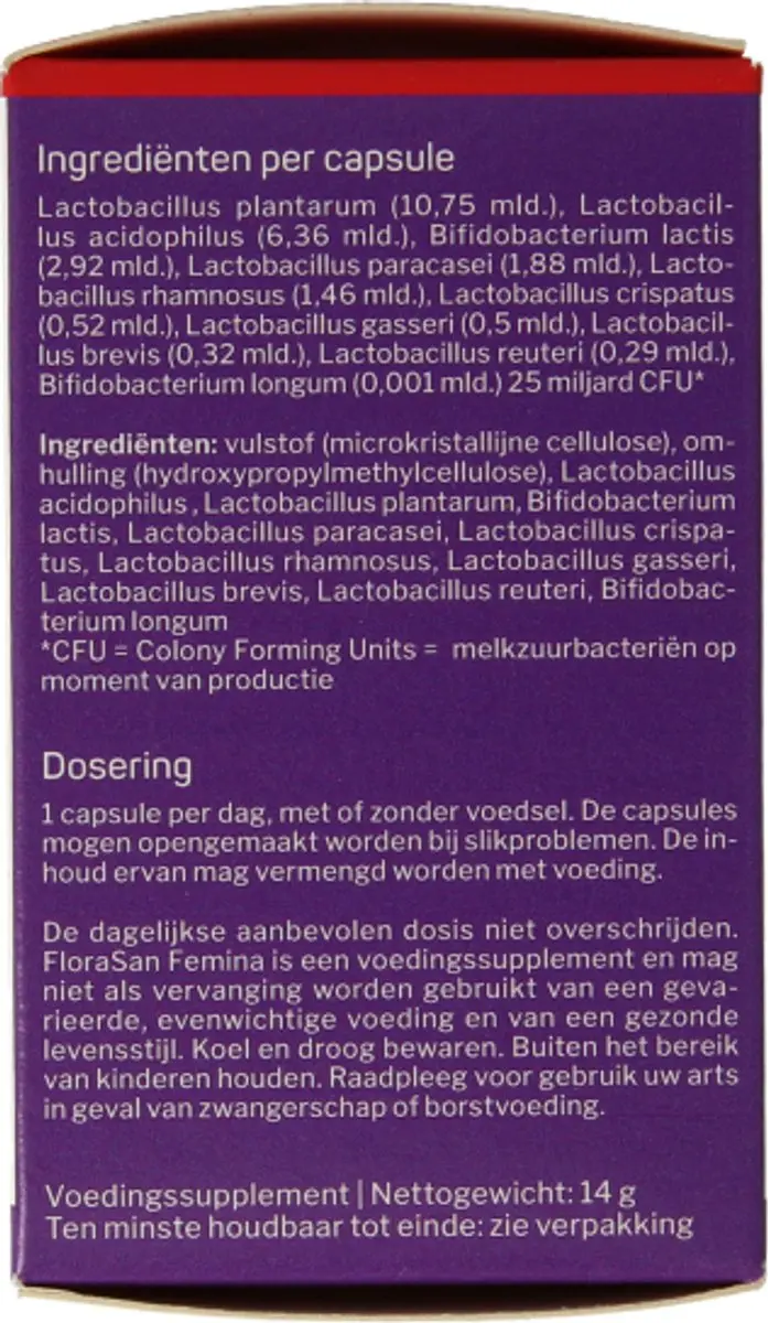 Nutrisan Florasan Femina 30 Capsules