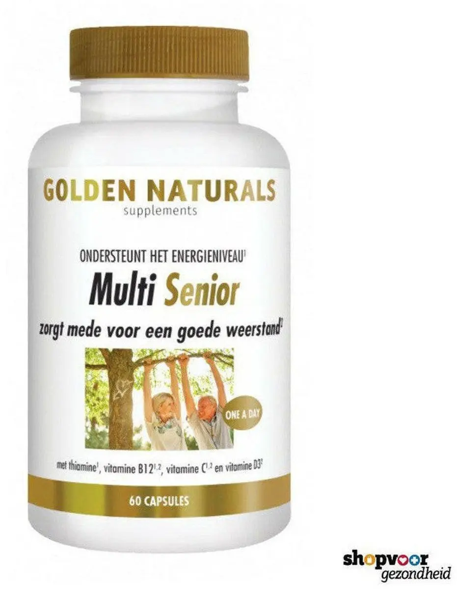 Golden Naturals Multi Senior 180 Vegetarische Capsules