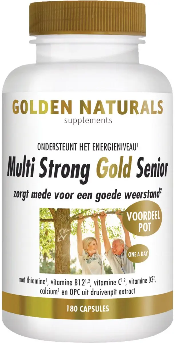Golden Naturals Multi Senior 180 Vegetarische Capsules
