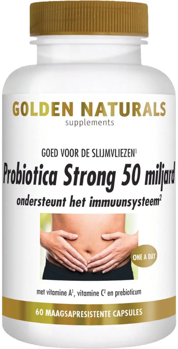 Golden Naturals Microbiotica 50 miljard Capsules - 60 Stuks