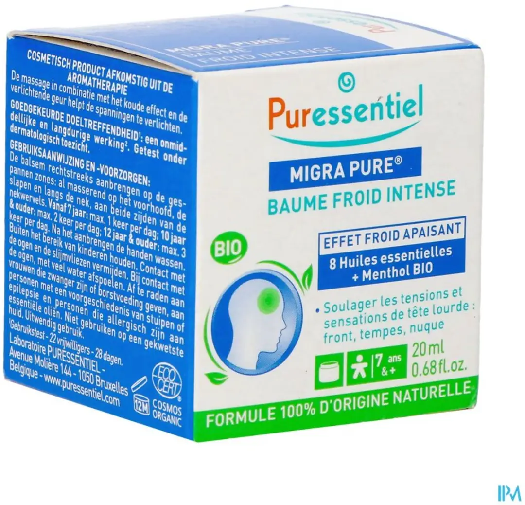 Puressentiel Migra Pure Intense Verkoudheidsbalsem 20ml - afbeelding 6 van 6