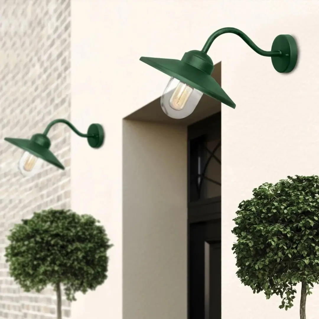 Elstead Klampenborg LED Wandlamp E27 60W - IP44 - Dimbaar