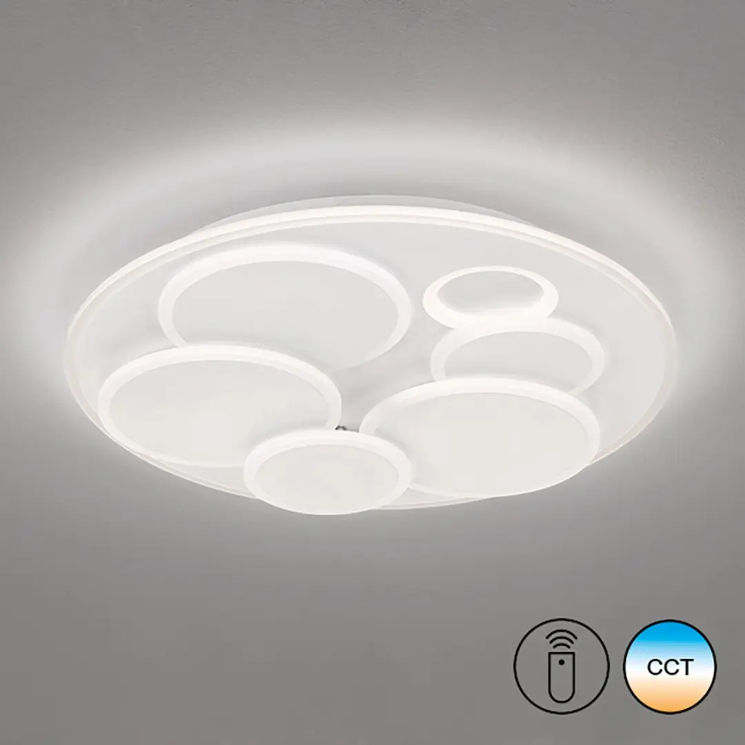 Fischer & Honsel Plafondlamp Dots 28W - Wit