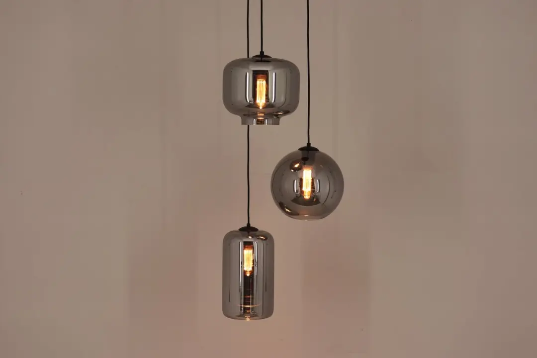 Globo EEF Hanglamp Smoke 3-lichts - Warm wit