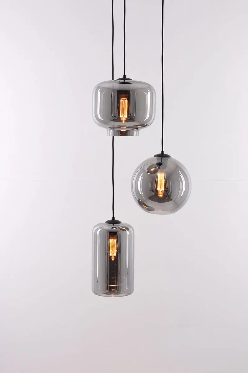 Globo EEF Hanglamp Smoke 3-lichts