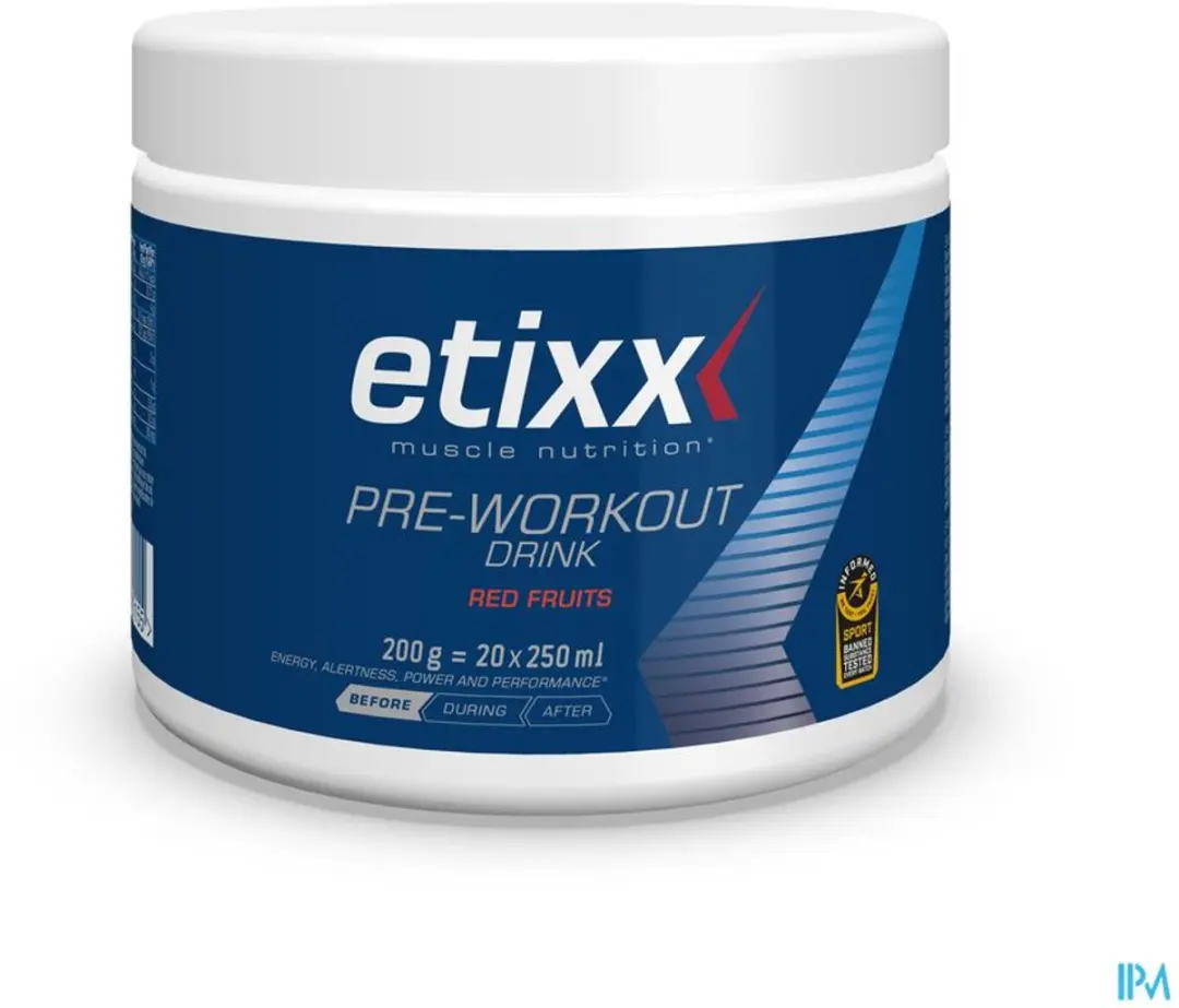 Etixx Pre-Workout Muscle Nutrition 200g - Rode Vruchten